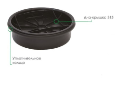 Крышка для ливневых колодцев, d 315 мм