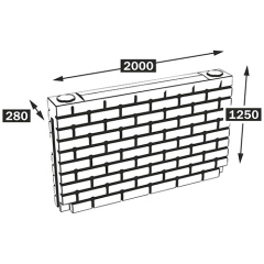 Емкость кирпичная стена 500 литров