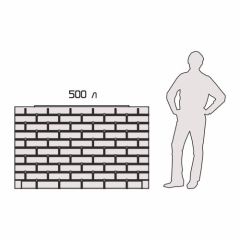 Емкость кирпичная стена 500 литров