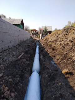 Труба дренажная с наполнителем ЛайтРок 110 DSF (250) SN4 (3м) без колец